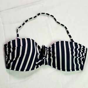 EUC J. Crew Bandeau Bikini Top Removable Halter, Small